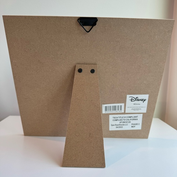 Disney 5” x 7” Photo Holder Board White Mickey Mouse Laugh Imagine Dream - Picture 4 of 8